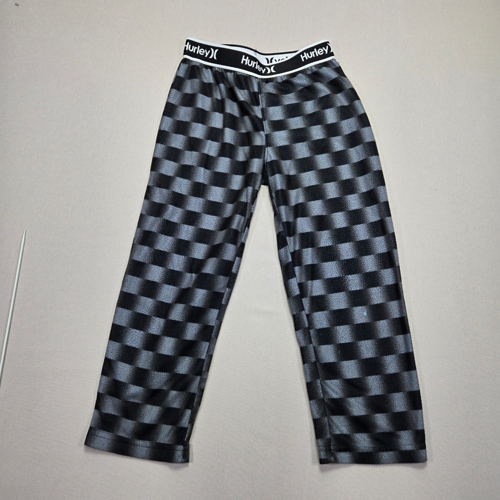 Hurley Kids Checkered Lounge Pants Elastic Waistband‎ Comfy Size 5/6